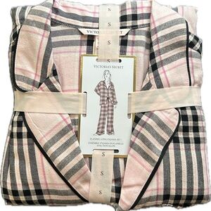 Victoria's Secret Pink and Black Plaid Pajama Set